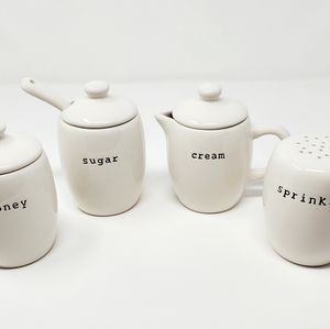 Pottery Barn Coffee House Condiment Set